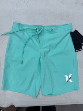 Women's Boardshorts - Hurley Phantom -Teal with Silver Logo